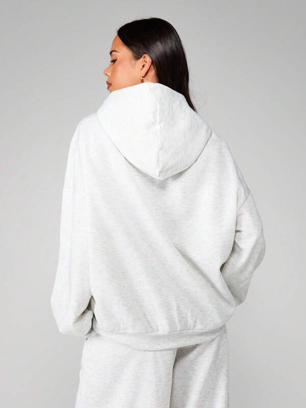 MISSGUIDED Boston Hoodie With Drawstring And Front Pocket