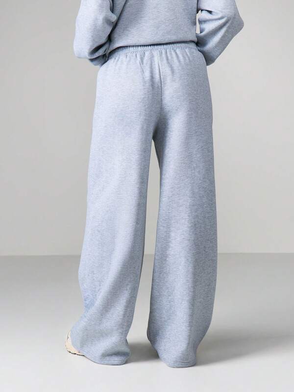 MISSGUIDED Button Detail Wide Leg Sweatpants