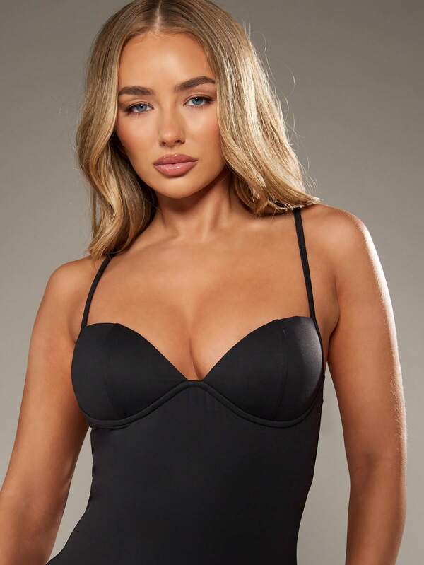 MISSGUIDED Corset Style Bodycon Mini Dress With Bustier Detail