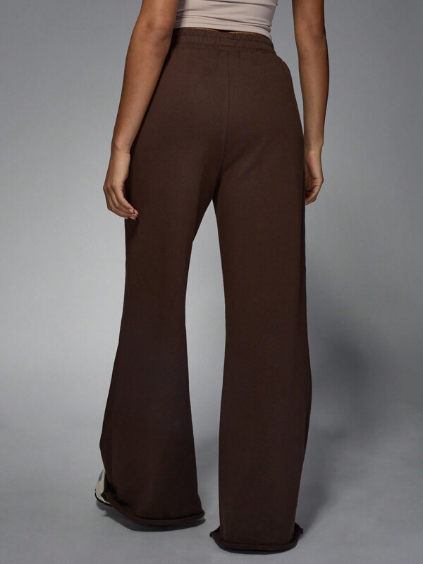 MISSGUIDED Cozy Oversized Wide Leg Fleece Sweatpants With Pockets