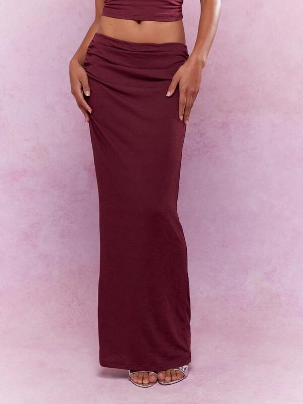 MISSGUIDED Crew Neck Sleeveless Top Maxi Skirt Two Piece Outfit