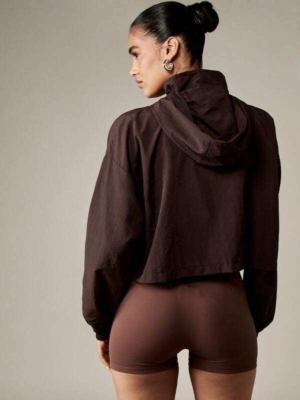 MISSGUIDED Cropped Full Zip Track Jacket With Contrast Piping