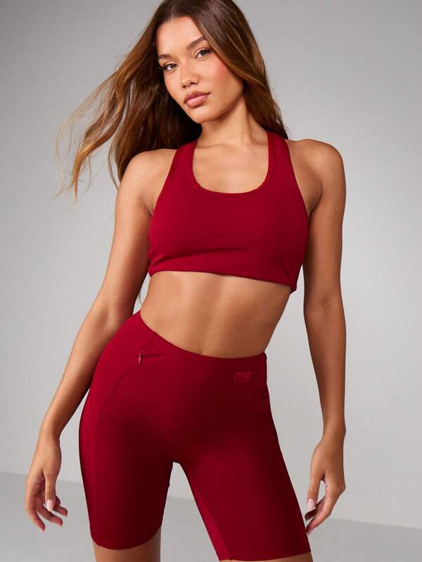 MISSGUIDED Cross Back Sports Bra With Adjustable Straps