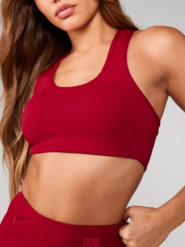 MISSGUIDED Cross Back Sports Bra With Adjustable Straps