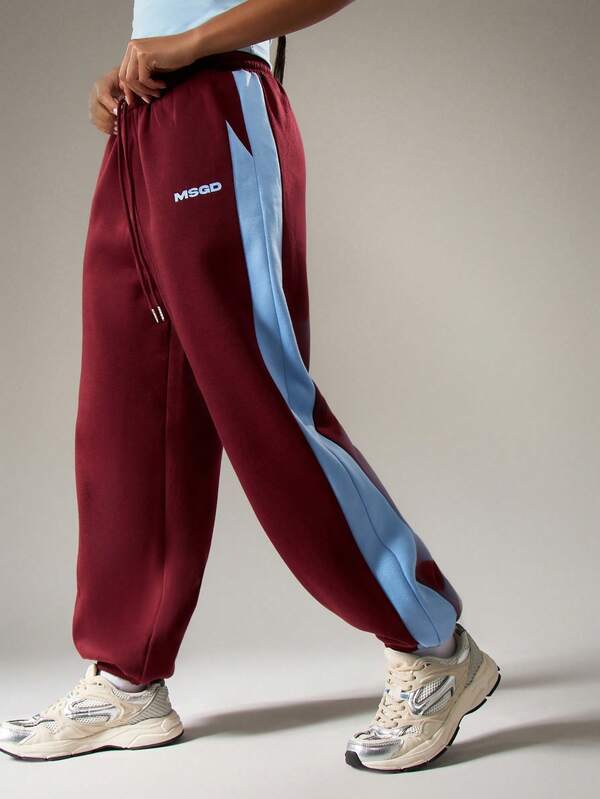 MISSGUIDED Cuffed Joggers With Side Stripes