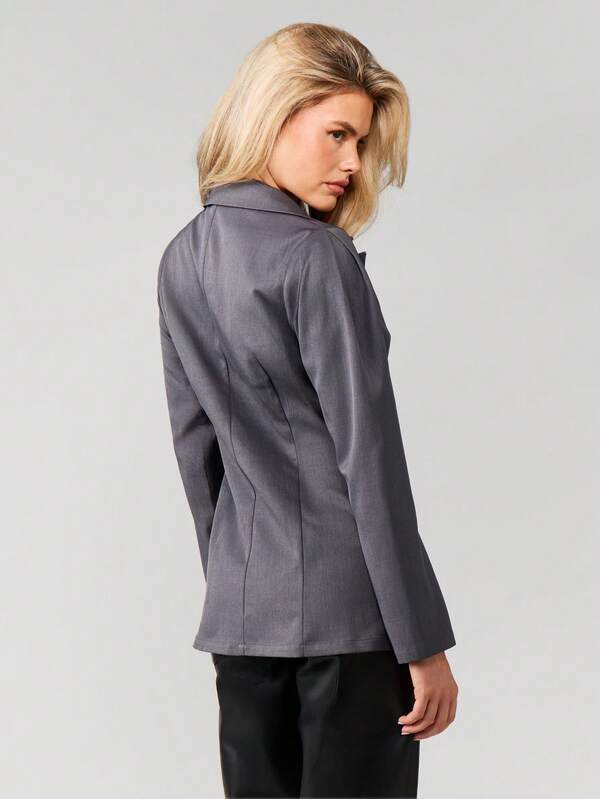 MISSGUIDED Double Breasted Blazer With Lapels