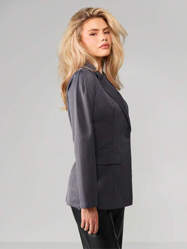 MISSGUIDED Double Breasted Blazer With Lapels