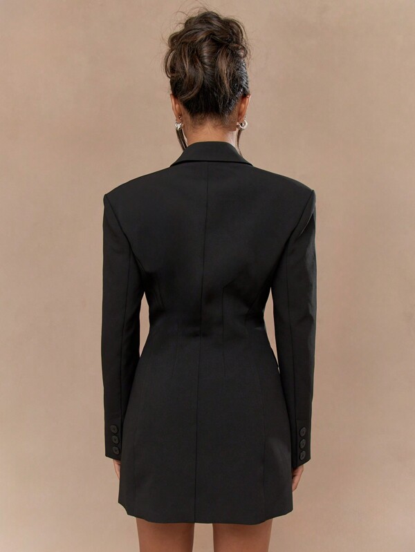 MISSGUIDED Elegant Fitted Tailored Blazer