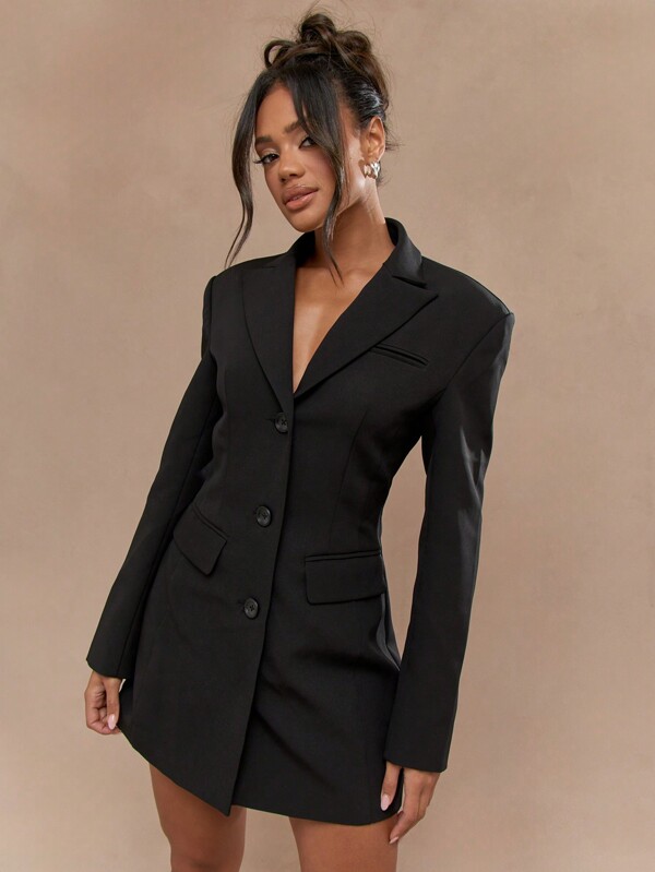 MISSGUIDED Elegant Fitted Tailored Blazer