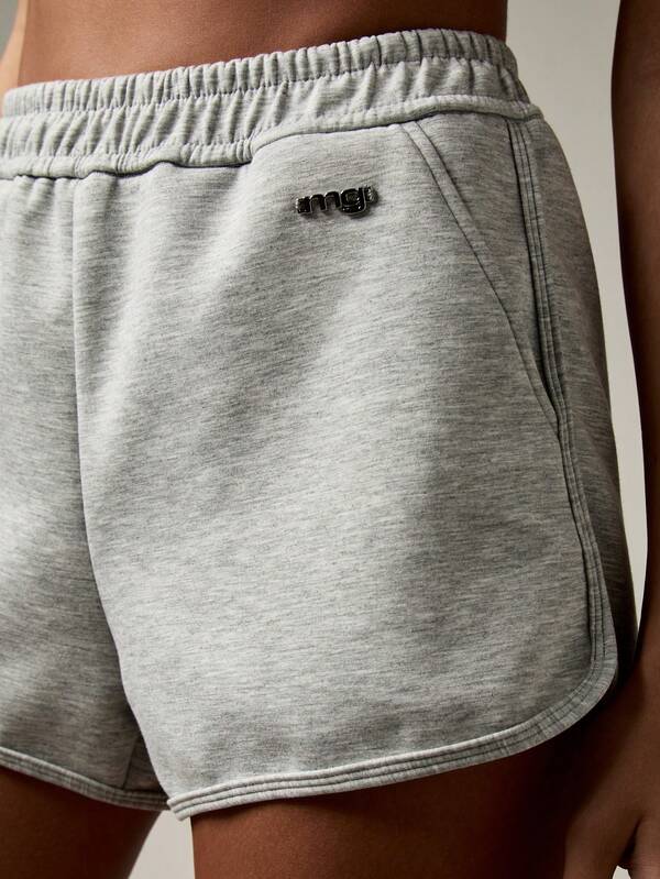 MISSGUIDED French Terry Athletic Shorts With Dolphin Hem