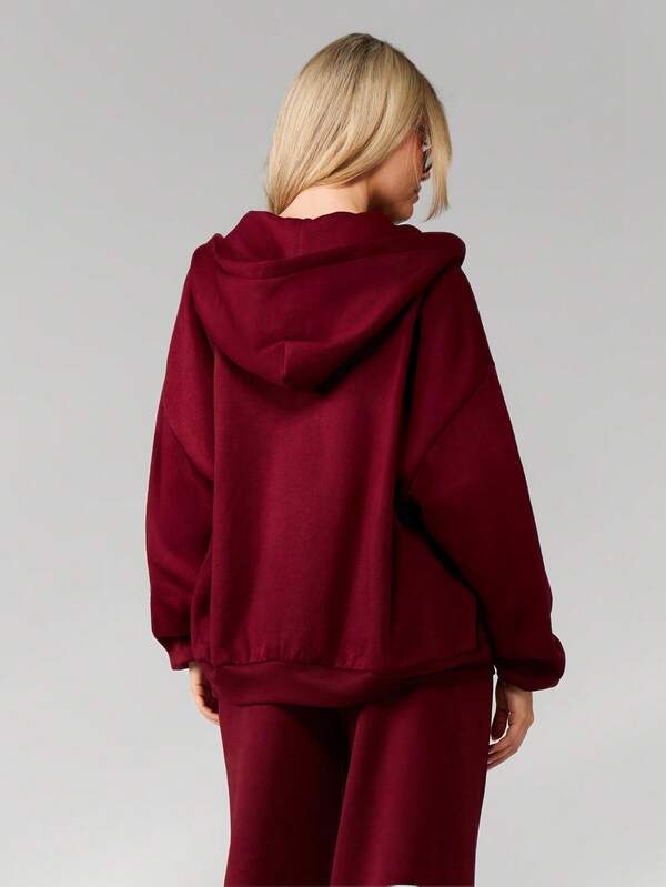 MISSGUIDED Full Zip Hoodie With Drawstring