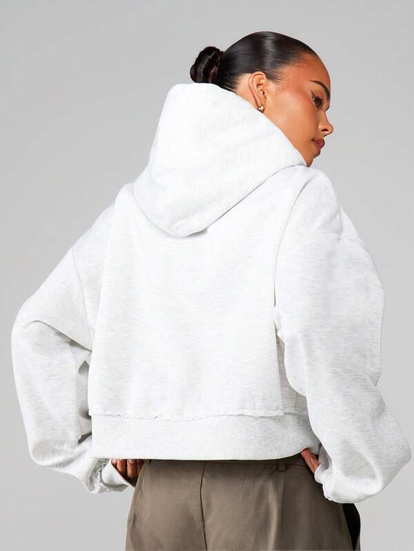MISSGUIDED Full Zip Hoodie With Drawstring