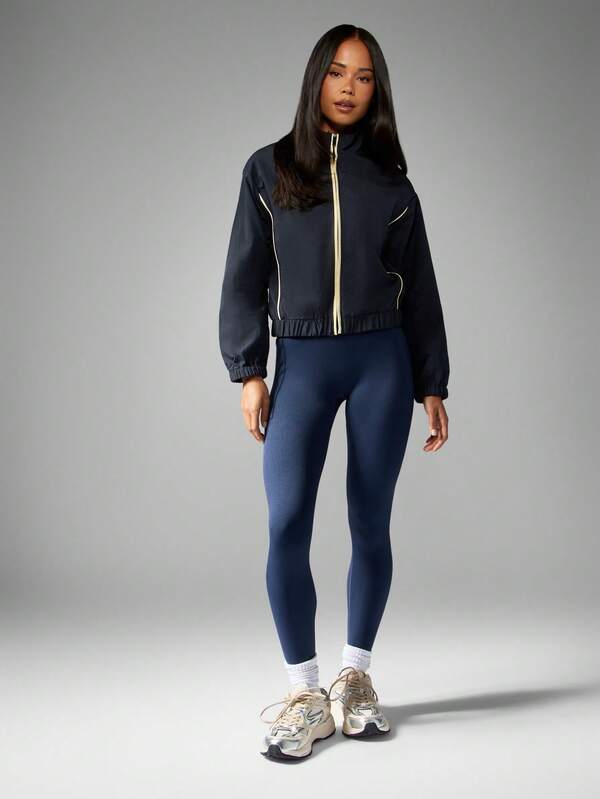 MISSGUIDED Full Zip Track Jacket With Contrast Piping