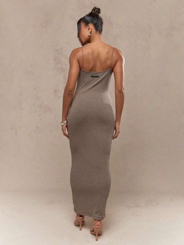 MISSGUIDED Halloween Ribbed Spaghetti Strap Cami Bodycon Maxi Dress