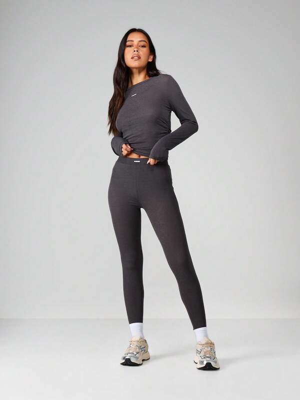 MISSGUIDED High Rise Athletic Leggings With MSOD Logo