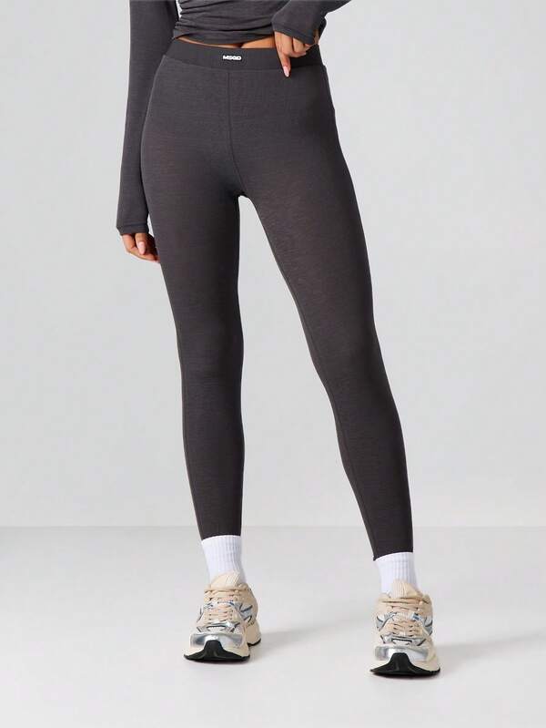 MISSGUIDED High Rise Athletic Leggings With MSOD Logo