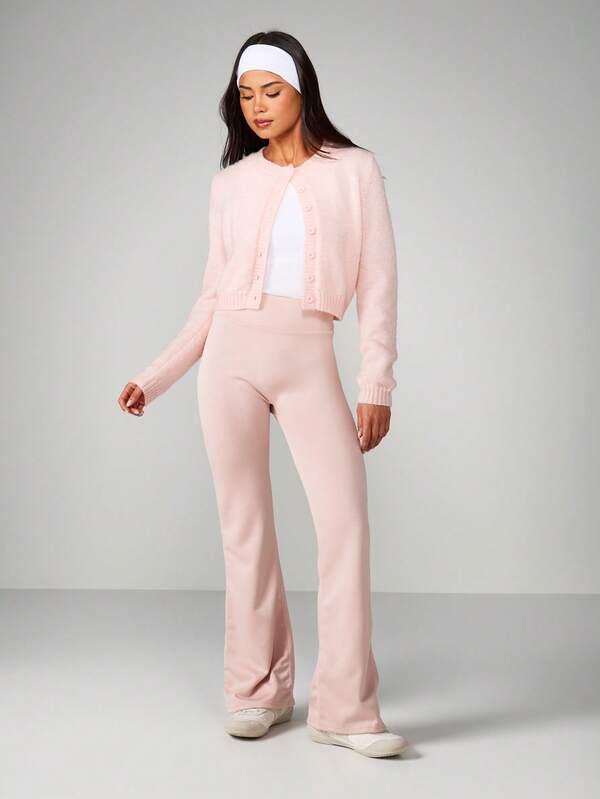 MISSGUIDED High Waisted Flared Lounge Leggings