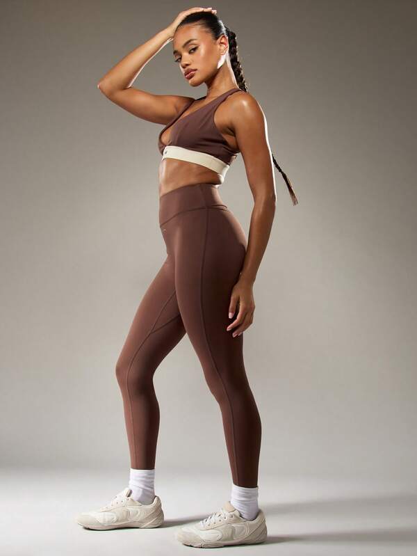 MISSGUIDED High Waisted Seamless Athletic Leggings With Reflective Details