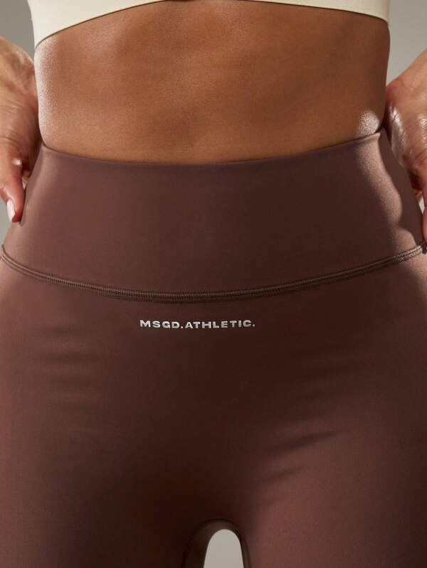 MISSGUIDED High Waisted Seamless Athletic Leggings With Reflective Details