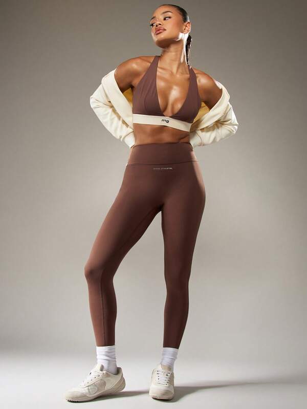 MISSGUIDED High Waisted Seamless Athletic Leggings With Reflective Details