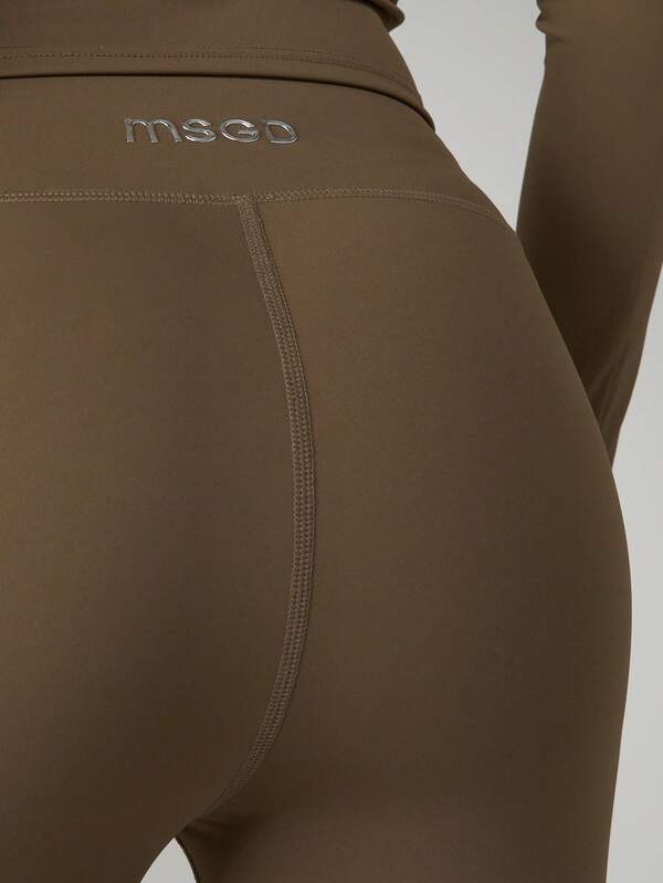 MISSGUIDED High Waisted Seamless Compression Leggings With Logo Detail