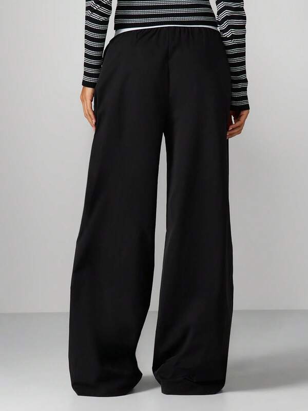MISSGUIDED High Waisted Wide Leg Palazzo Pants