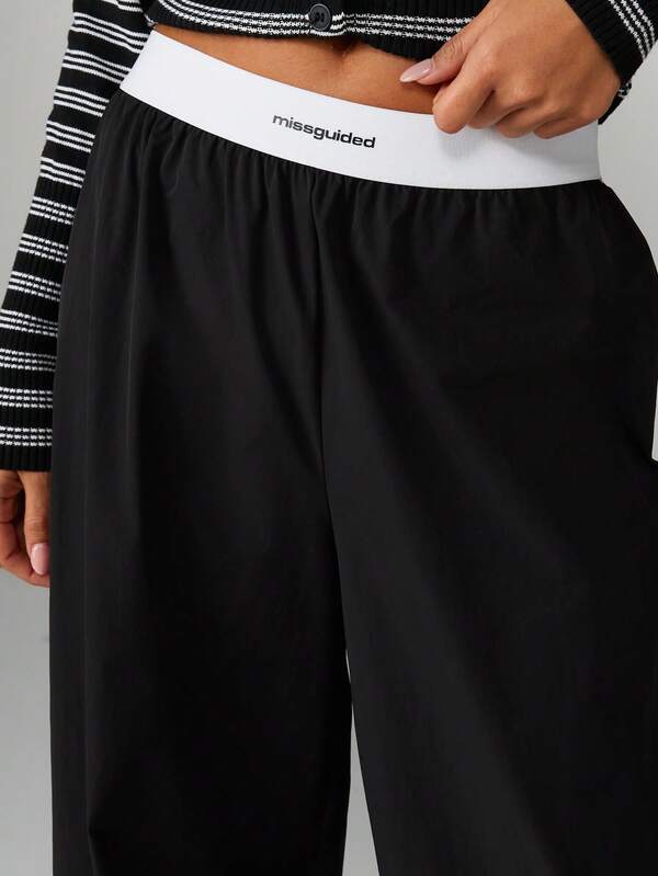 MISSGUIDED High Waisted Wide Leg Palazzo Pants
