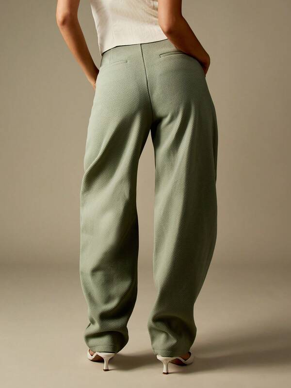 MISSGUIDED High Waisted Wide Leg Structured Pants