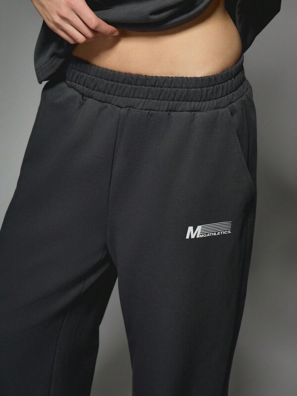 MISSGUIDED Loose Fit Athleisure Wide Leg Fleece Sweatpants