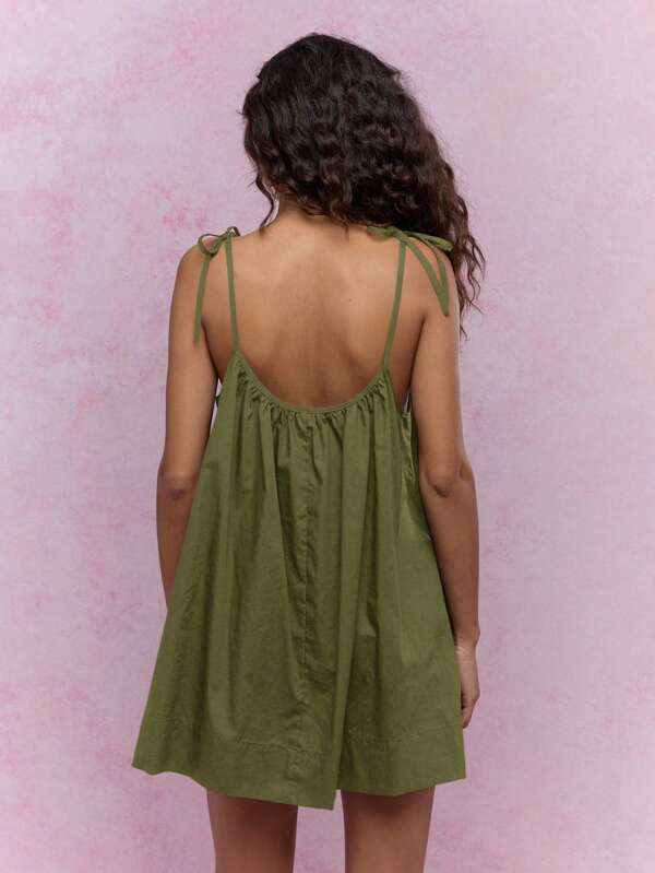 MISSGUIDED Loose Flowy A Line Smock Women Mini Dress