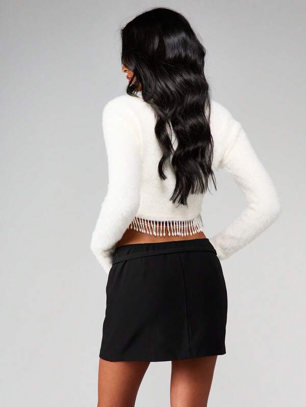 MISSGUIDED Buckle Detail Mini Skort