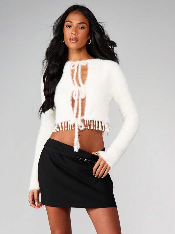 MISSGUIDED Buckle Detail Mini Skort