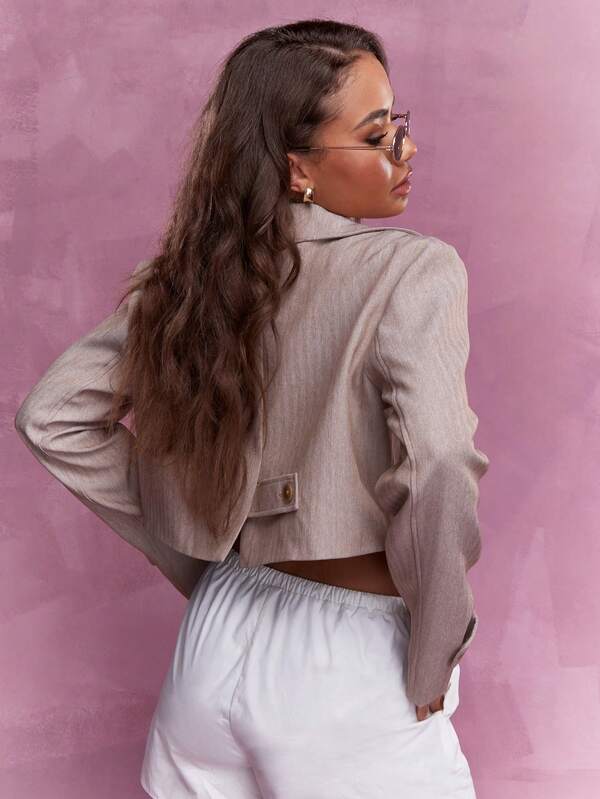 MISSGUIDED Pocket Detail Crop Jacket