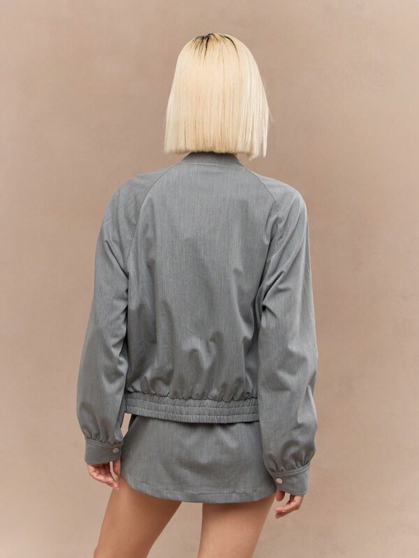 MISSGUIDED Modern Raglan Sleeve Bomber Jackets
