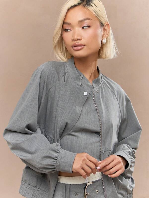 MISSGUIDED Modern Raglan Sleeve Bomber Jackets