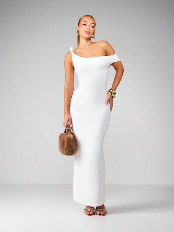 MISSGUIDED Off Shoulder Bodycon Midi Dress