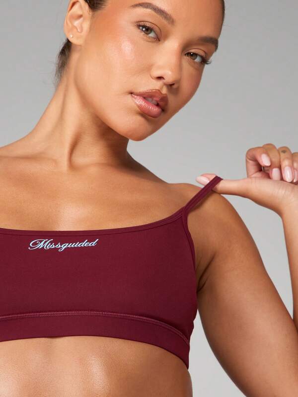 MISSGUIDED One Shoulder Support Bra With Underband