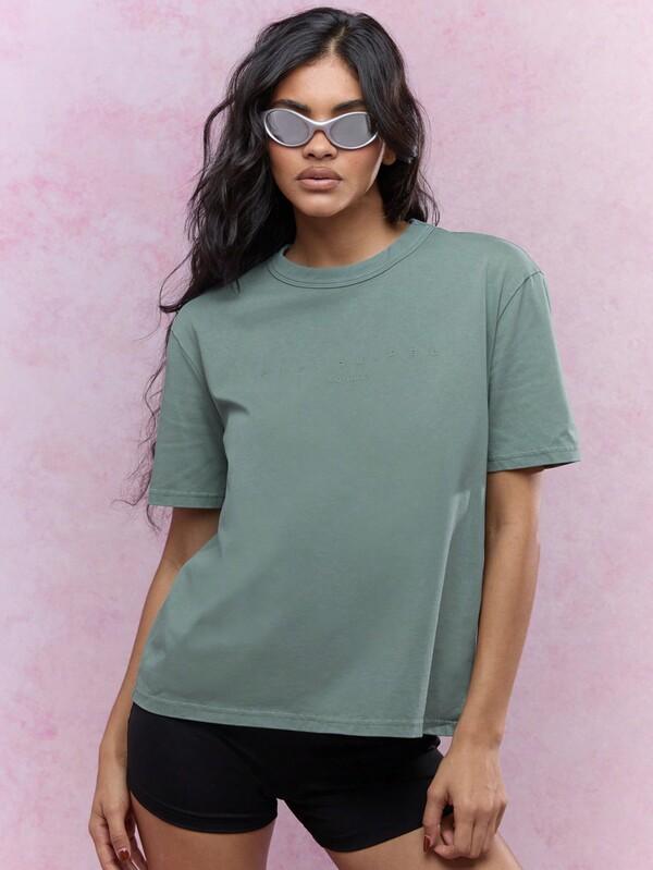 MISSGUIDED Oversized Athleisure Streetwear Soft Jersey T-Shirt