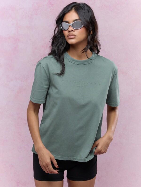 MISSGUIDED Oversized Athleisure Streetwear Soft Jersey T-Shirt