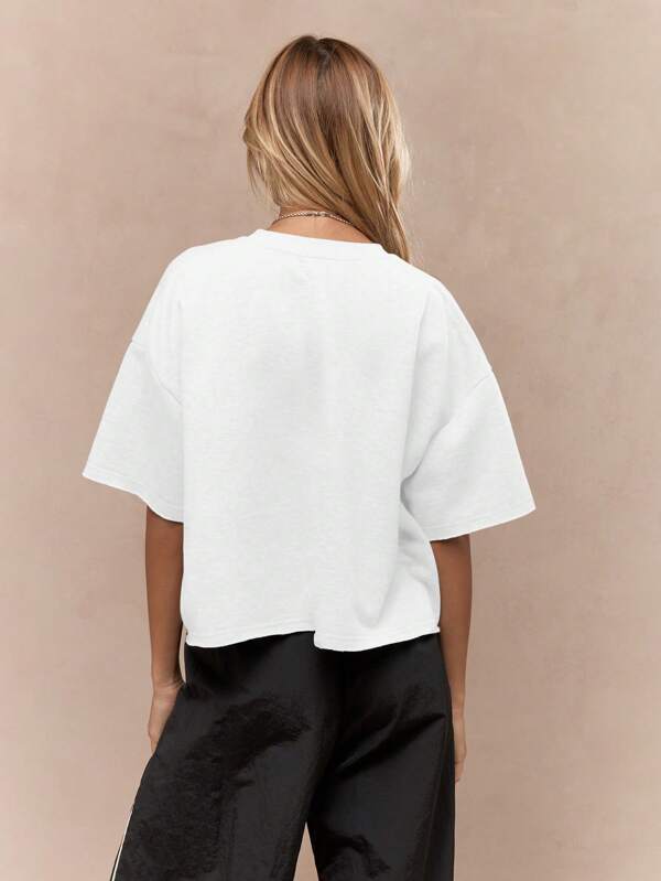 MISSGUIDED Oversized Boxy Cut T-Shirt Urban Streetwear