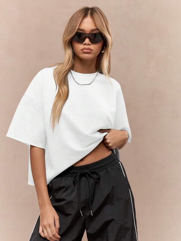 MISSGUIDED Oversized Boxy Cut T-Shirt Urban Streetwear