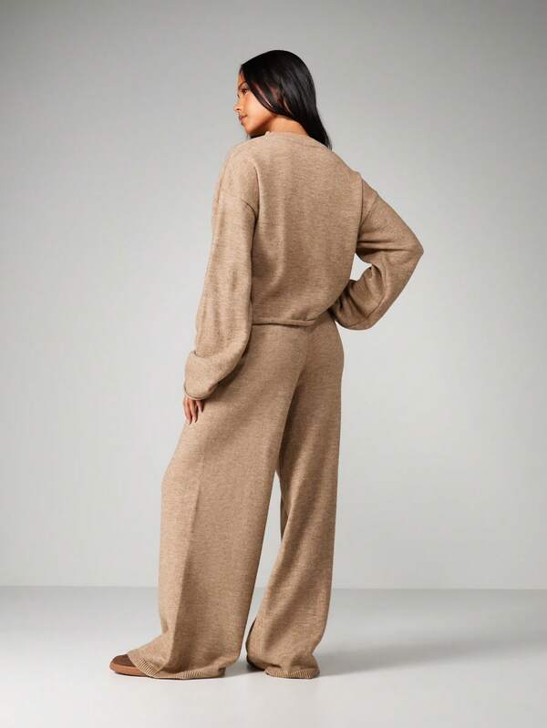 MISSGUIDED Oversized Chunky Knit Co Ord Set