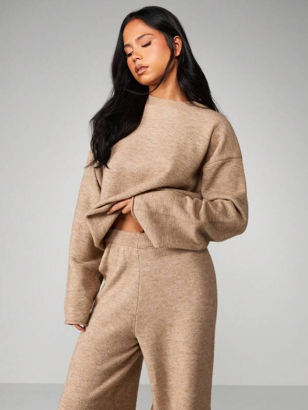 MISSGUIDED Oversized Chunky Knit Co Ord Set