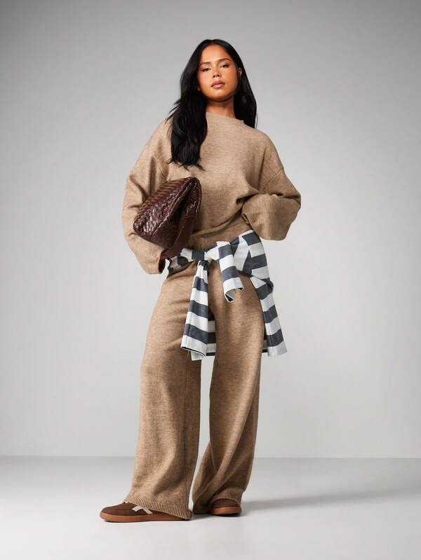 MISSGUIDED Oversized Chunky Knit Co Ord Set