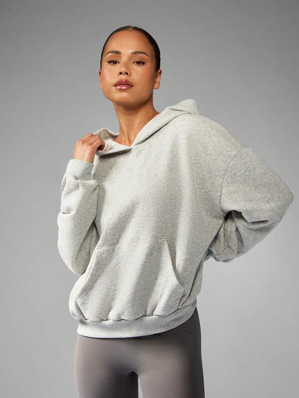 MISSGUIDED Oversized Cotton Blend Hoodie With Number Print