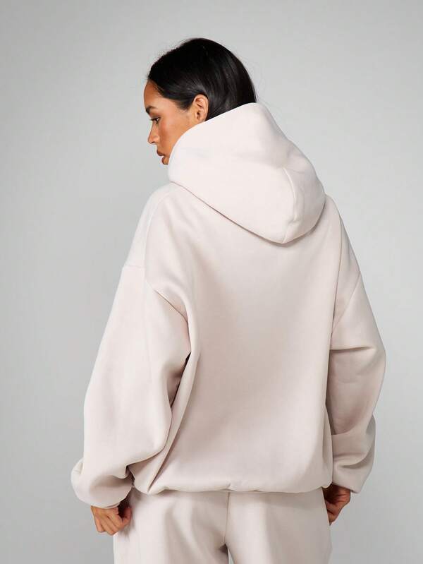 MISSGUIDED Oversized Graphic Hoodie With Drawstring