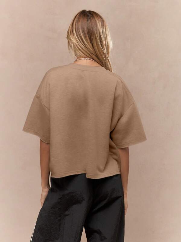 MISSGUIDED Oversized Heavy Basic Streetwear Tee