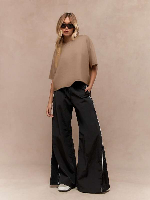 MISSGUIDED Oversized Heavy Basic Streetwear Tee