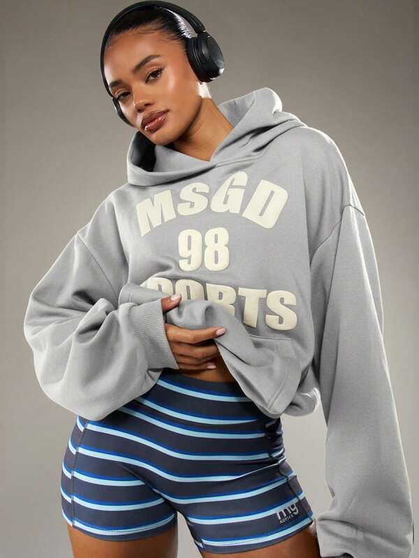 MISSGUIDED Oversized Hooded Sweatshirt With Front Pocket
