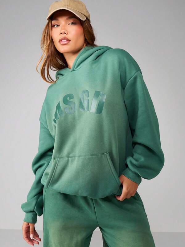 MISSGUIDED Oversized Hoodie With Drawstring And Centre Pocket